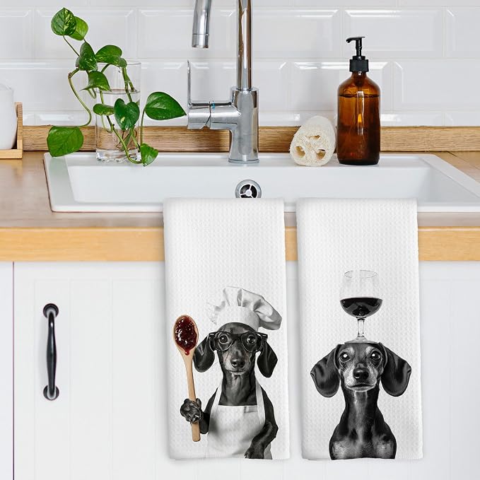 Funny Dachshund Hand Towels, Dachshund Gifts - Image 3