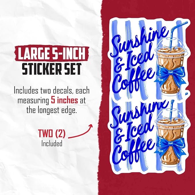 Sunshine & Iced Coffee Stickers - Image 3