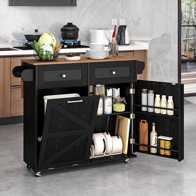 Giantex Kitchen Island Cart - Image 4