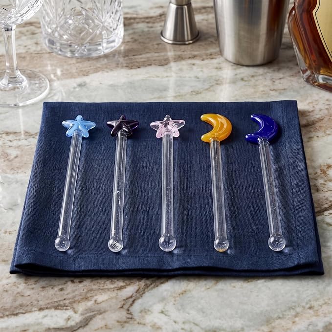 Solustre Glass Drink Stir Sticks 5 Pcs Reusable Swizzle Sticks | - Image 9