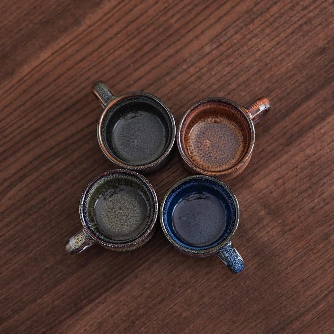Espresso Cups Set of 2, Espresso Shot Cups, 2 ounce Ceramic Expresso Cups - Image 6