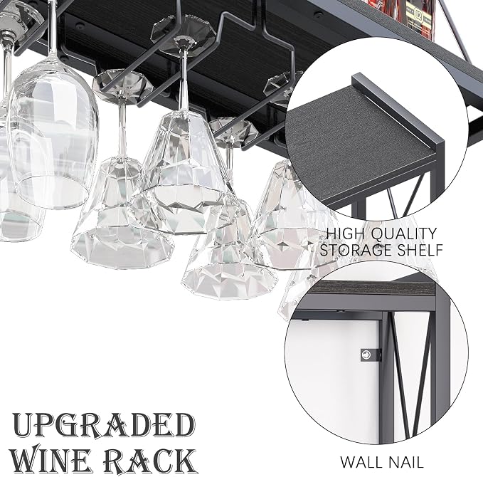 Dokser Wine Rack Wall Mounted Shelf - Image 2