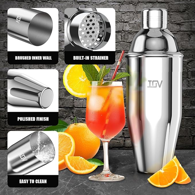 IOV Cocktail Shaker, 24 oz Martini Shaker, Drink Mixer - Image 4