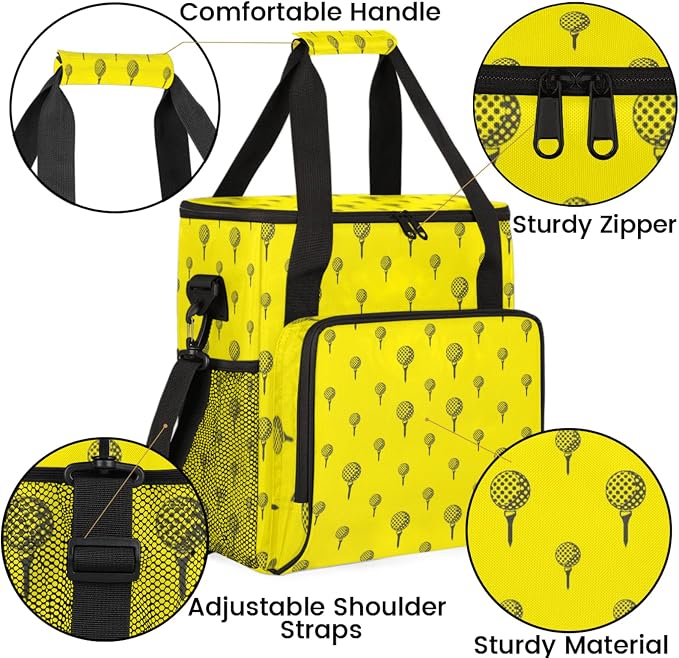 Golf Ball Coffee Maker Travel Bag, Golf Ball Large Carrying Storage Case - Image 6
