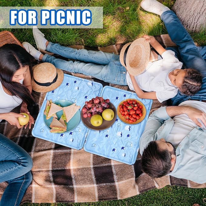 Reallnaive 2 Pcs Reusable Freezable Ice Mat - Image 3