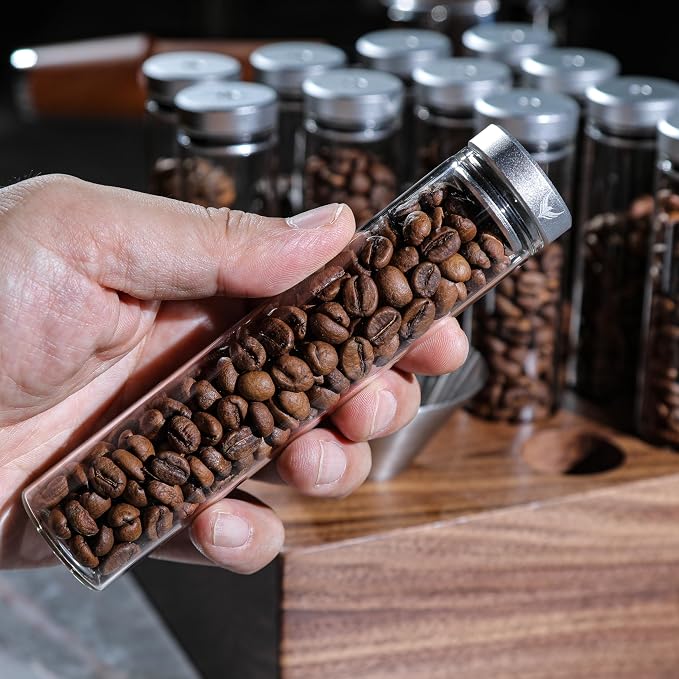 Single Dose Coffee Bean Storage Tubes Espresso Bean Cellar 12pcs One-Way - Image 6