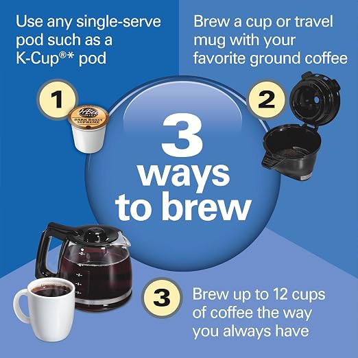 Hamilton Beach FlexBrew Trio 2-Way Coffee Maker, Compatible - Image 2