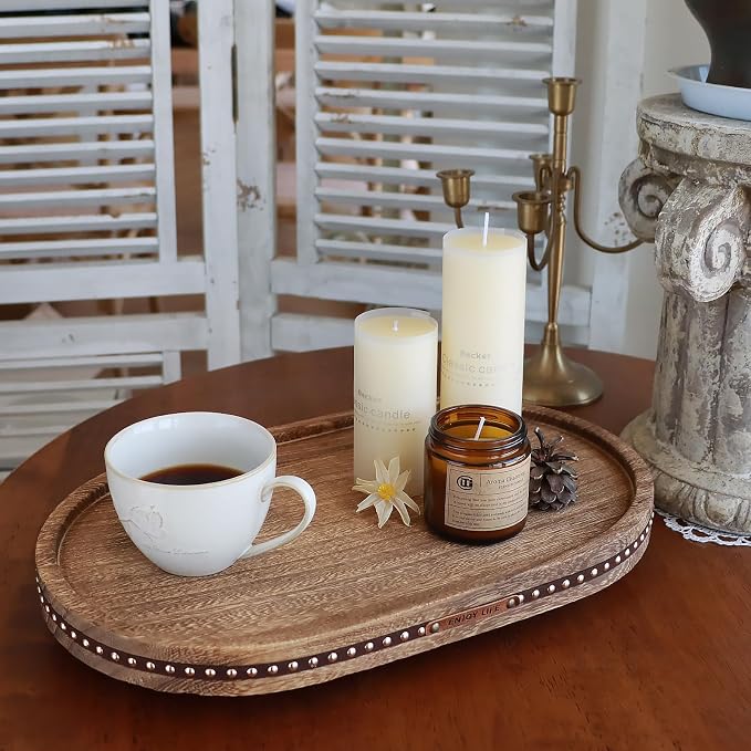 Decor Decorative Round Tray 11.81in - Image 3