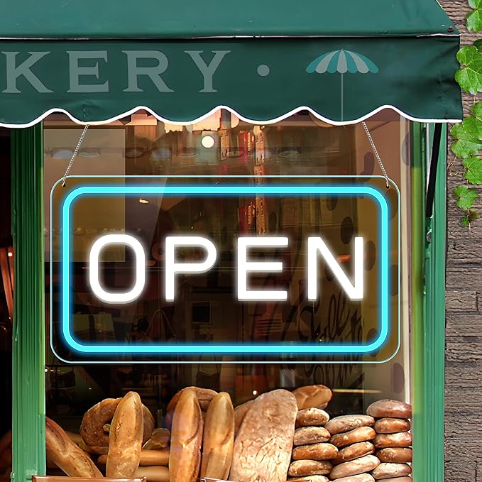 Open Signs for Business, Bright COB Chip LED Open Sign by ROLANCHE