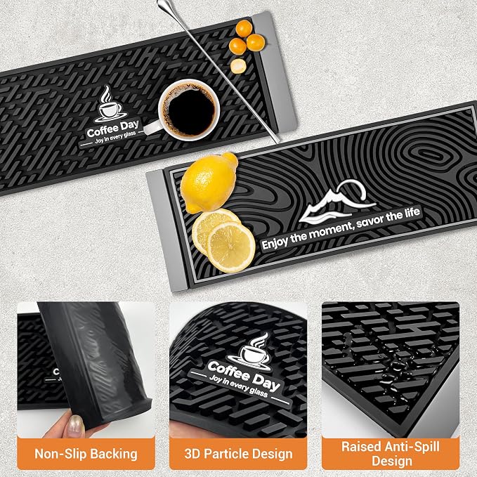 Pour Over Coffee Bar Mat 14"x5" - Image 5