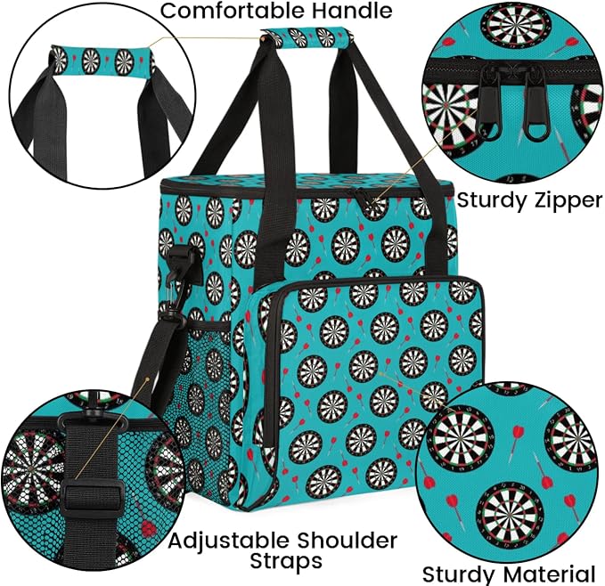 Dart Board Coffee Maker Travel Bag, Dart Board Large Carrying Storage Case - Image 6