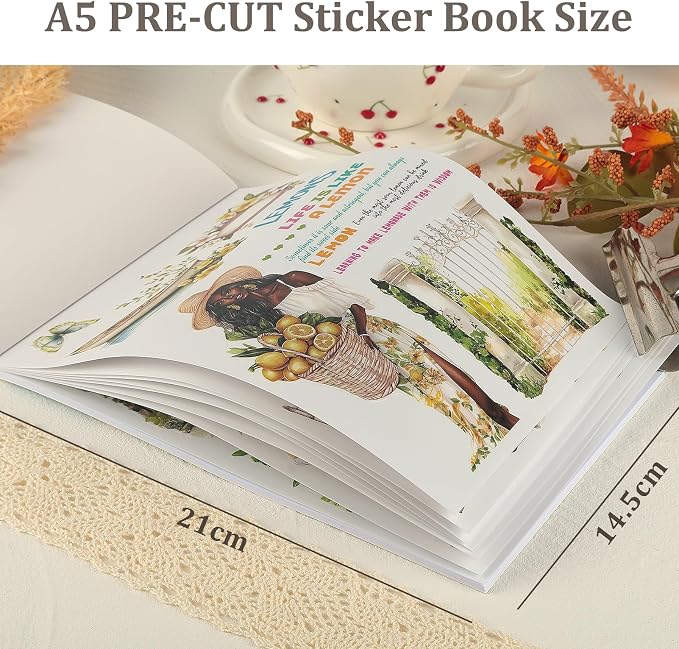 Snycler Refreshing Lemon Theme Sticker Scrapbooking Supplies - Image 3