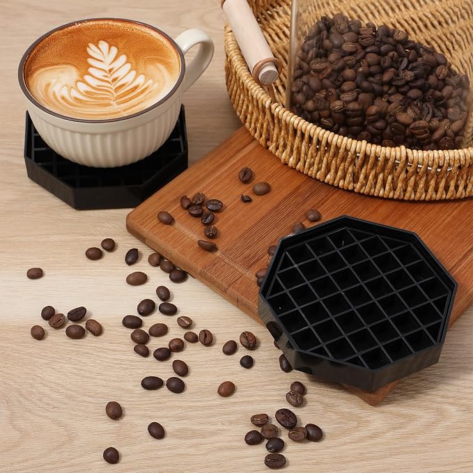 8 Pcs 4 Inch Coffee Drip Tray Countertop Octagon Humidity Drip Trays - Image 7