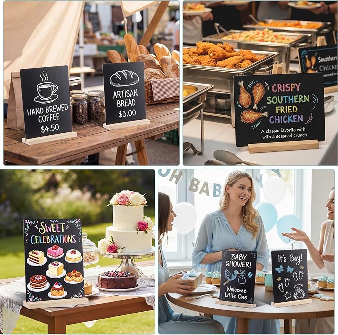 12 Pack Small Chalkboard Signs - Image 6