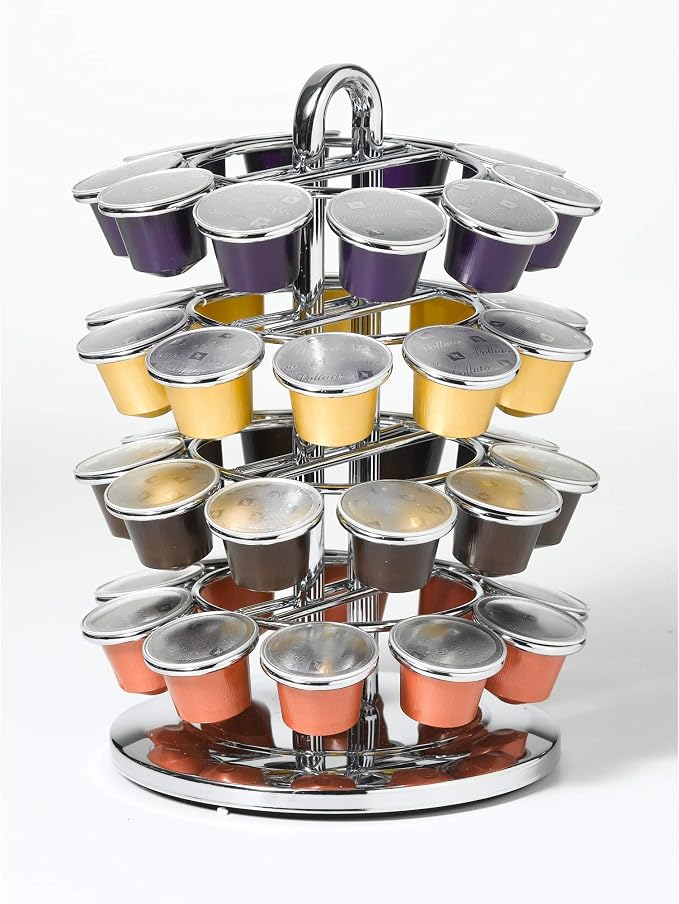 Nifty Nespresso Original Line Capsule Carousel – 40 Coffee Pod Storage Holder - Image 6