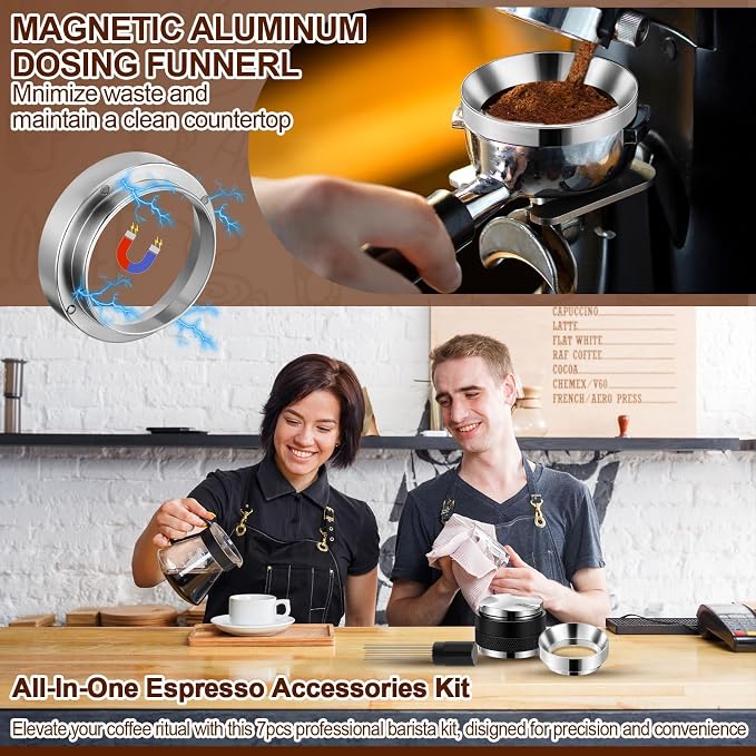 3 Pcs 51mm Espresso Accessories Kit, Include 2 in 1 Coffee Distributor and - Image 4