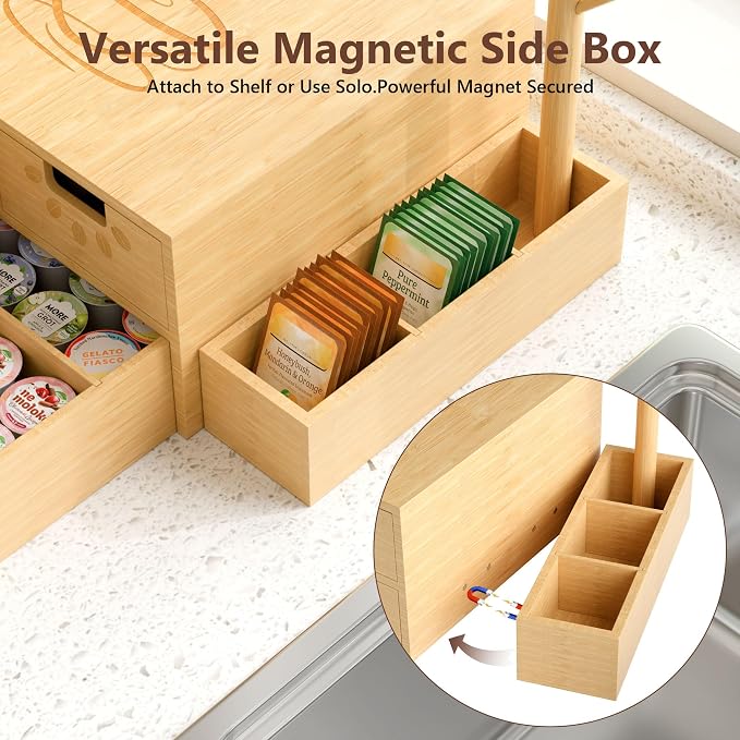 Coffee Pod Drawer, Wooden K Cup Holder - Image 4