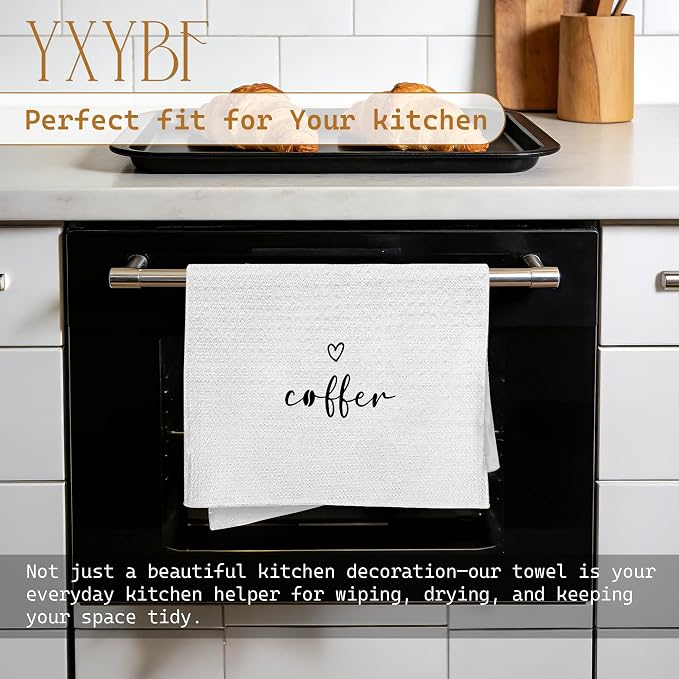 Minimalist Coffee Hand Dish Tea Towels - Image 3