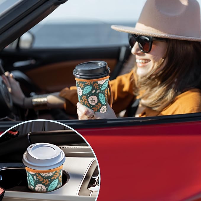 KJQJLY 3 Pack Reusable Iced Coffee Sleeves - Image 7