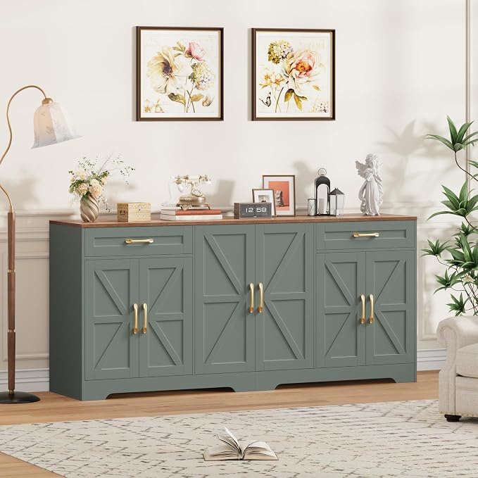 BOTLOG 71” Large Sideboard Buffet Cabinet - Image 5