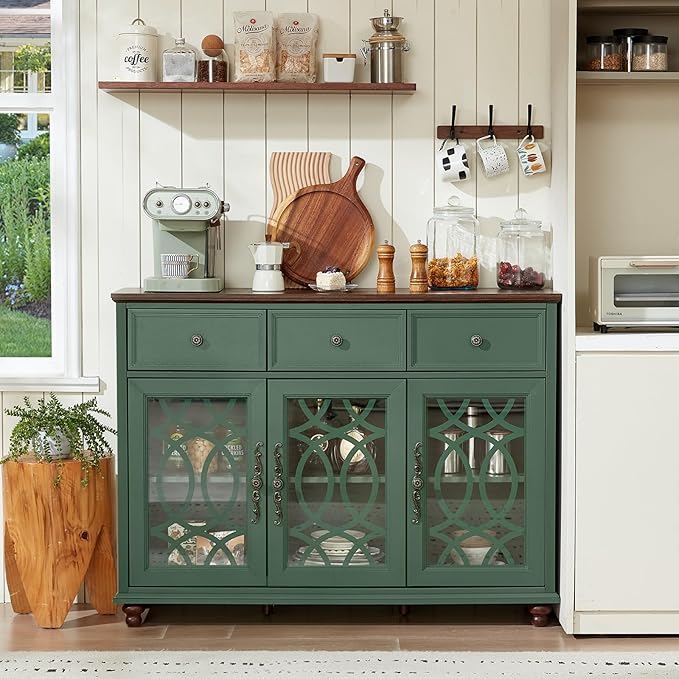 Joaxswe Farmhouse Sideboard Buffet Cabinet - Image 3