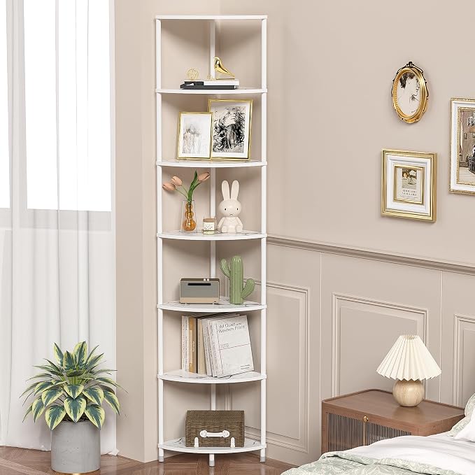 7 Tier Corner Shelf Stand Kitchen Organizer - Image 3