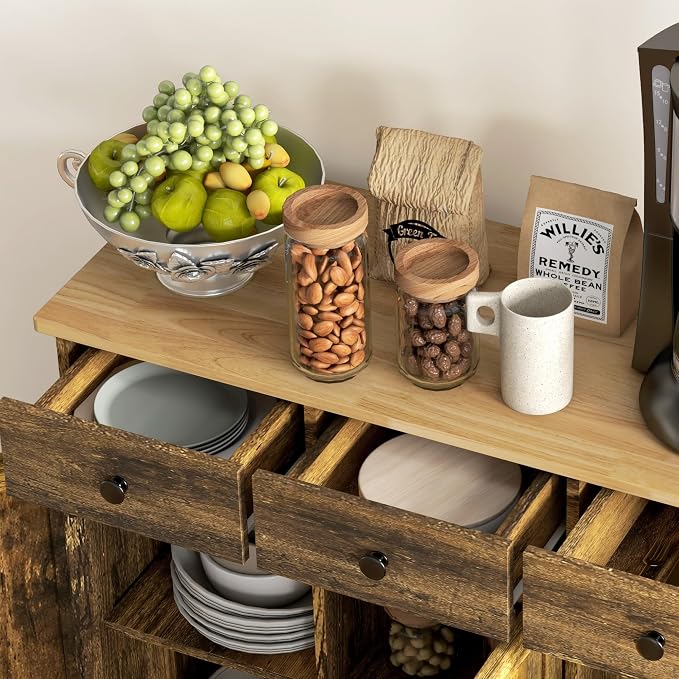 HOMCOM Sideboard Buffet Cabinet - Image 9