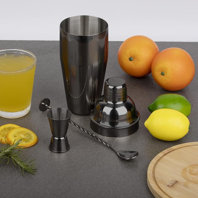Large 24oz Cocktail Shaker Set, Stainless Steel 18/8 Martini Mixer Shaker - Image 6