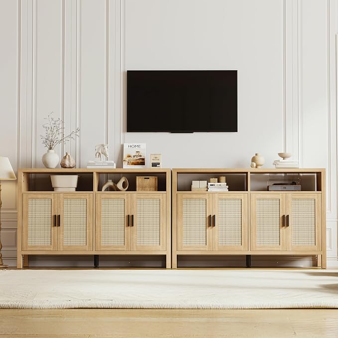 Mericonia Rattan Buffet Cabinet - Image 7