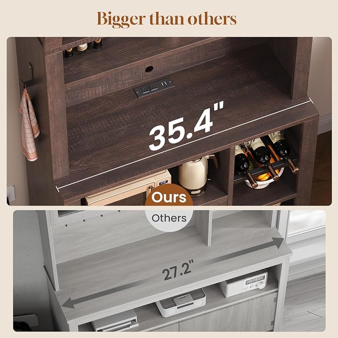 Itaar 73" Tall Arched Bakers Rack - Image 5
