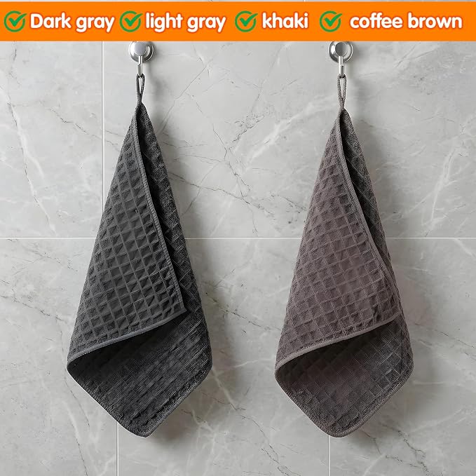 2Pcs 12''x12'' Barista Towels Waffle Microfiber Towel Espresso Machine Cloth - Image 6