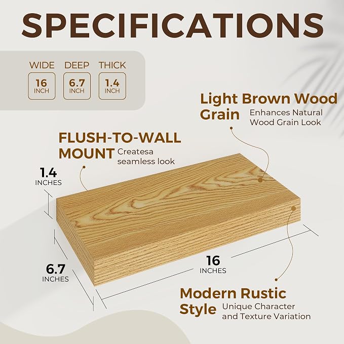 Dreamland 16 Inches Floating Shelves - Image 5