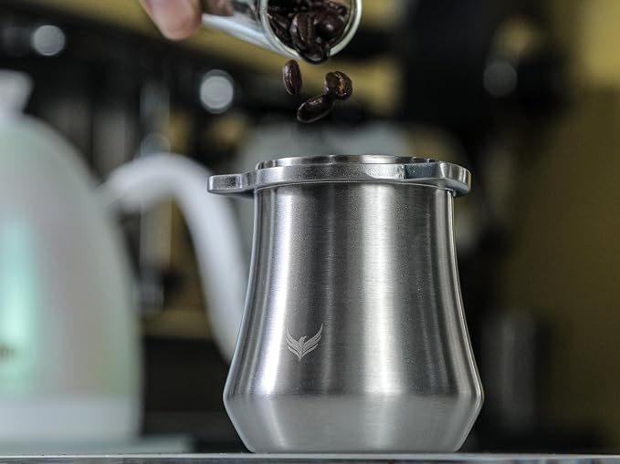 Stainless Steel 54 mm Coffee Bean Dosing Cup - Image 6