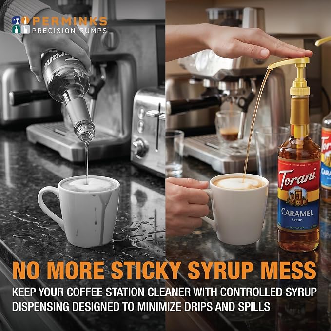 6 pack Coffee Syrup Pump Dispenser - Image 3