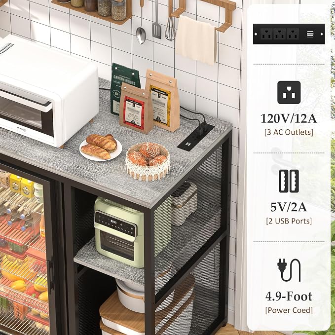 Homieasy Mini Fridge Cabinet - Image 4