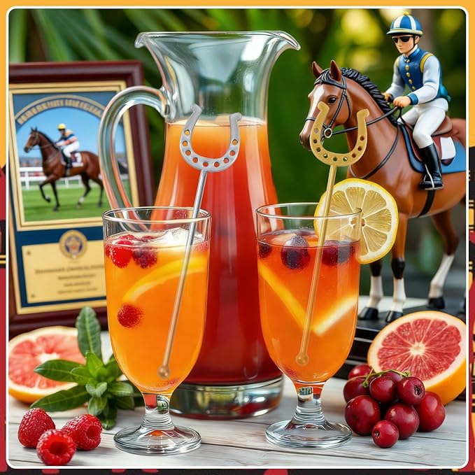36 PCS Derby Drink Plastic Stirrers Swizzle Sticks, Kentucky Derby Party - Image 6
