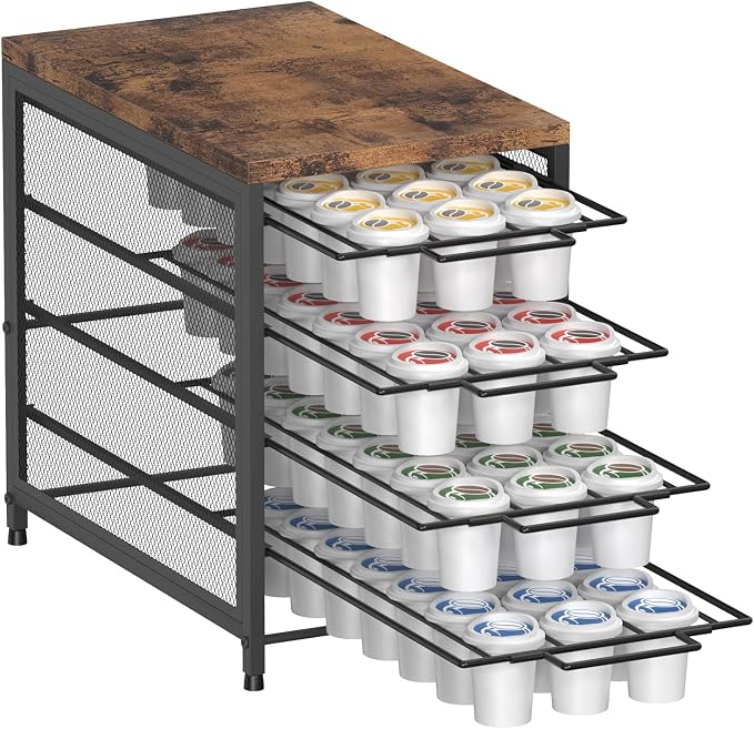 Coffee Pod Drawer for K Cups, 72 K-Cup Capacity Storage Organizer, 4-Tier by Unknown