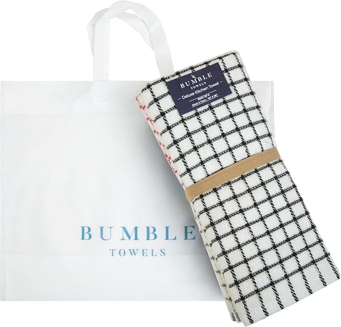 Bumble Kitchen Towels | 16” x 28” | 100% Cotton Kitchen Towels | 385 GSM | Soft - Image 5