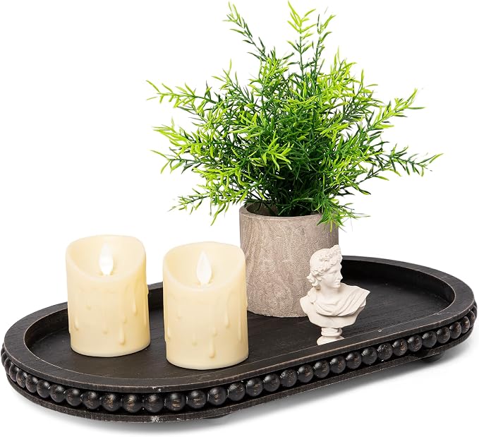 HPC Decor 15in Oval Tray for Home Decor by HPCDECOR