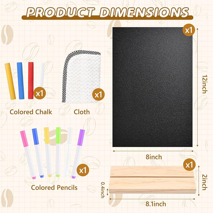 1 Pack 8.1x12 in Chalkboard Signs - Image 2