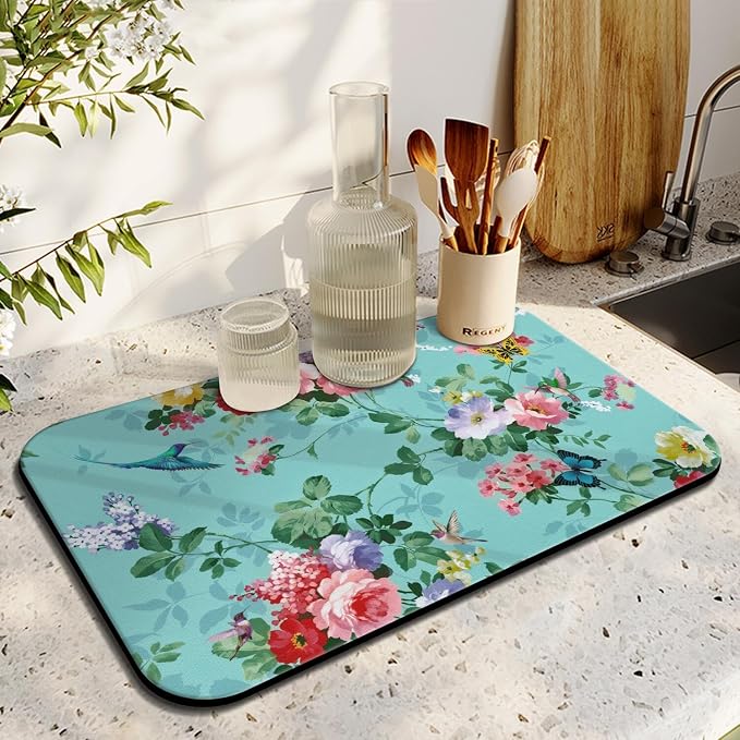 Floral Kitchen Counter Mat - Image 2