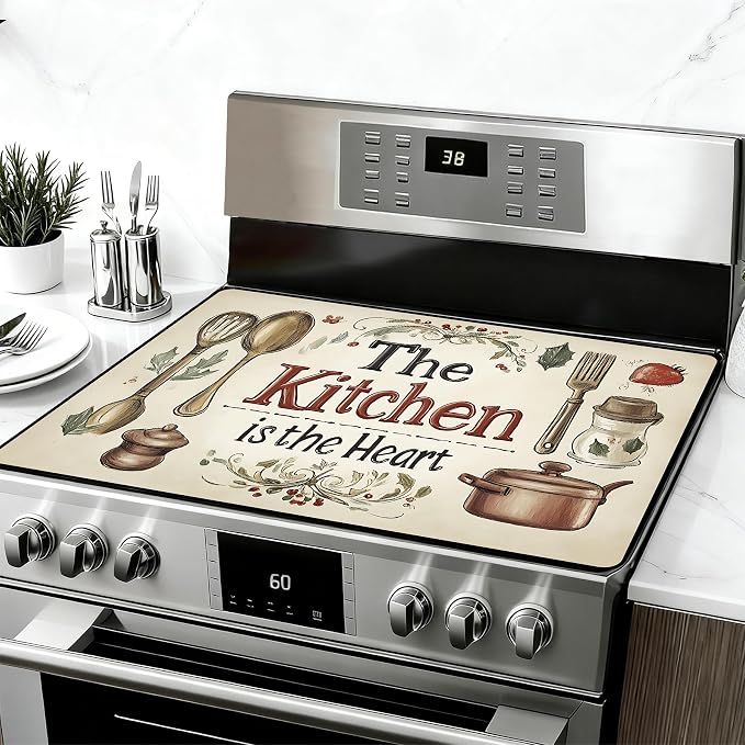 28"x20" Anti-Slip Electric Stove Top Cover Kitchen Foldable Heat-Resistant by seewan