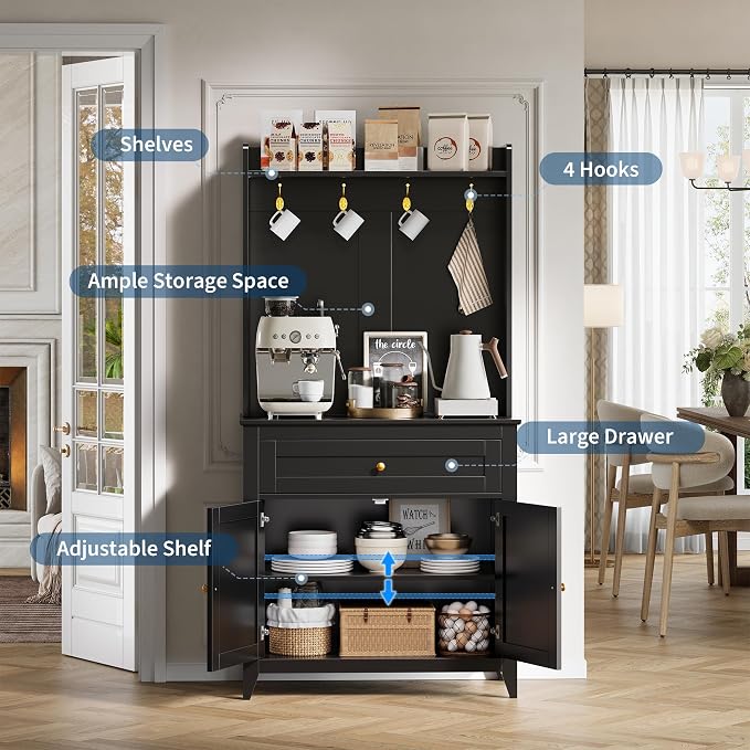 IDEALHOUSE 63'' Pantry Cabinet - Image 3
