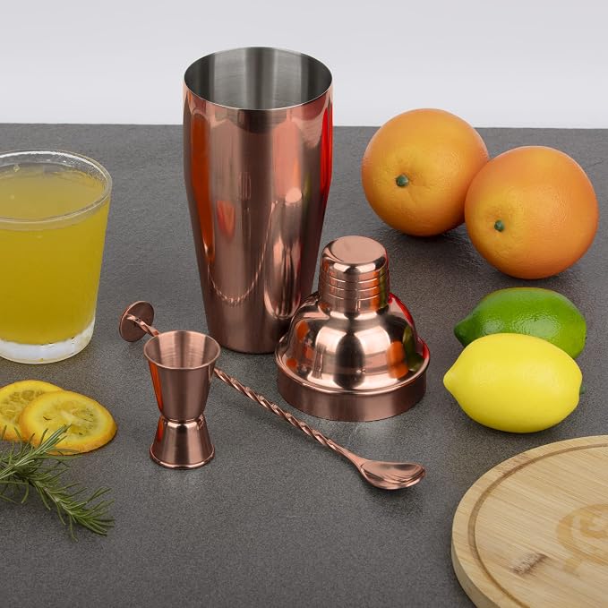 Large 24oz Cocktail Shaker Set, Stainless Steel 18/8 Martini Mixer Shaker - Image 6