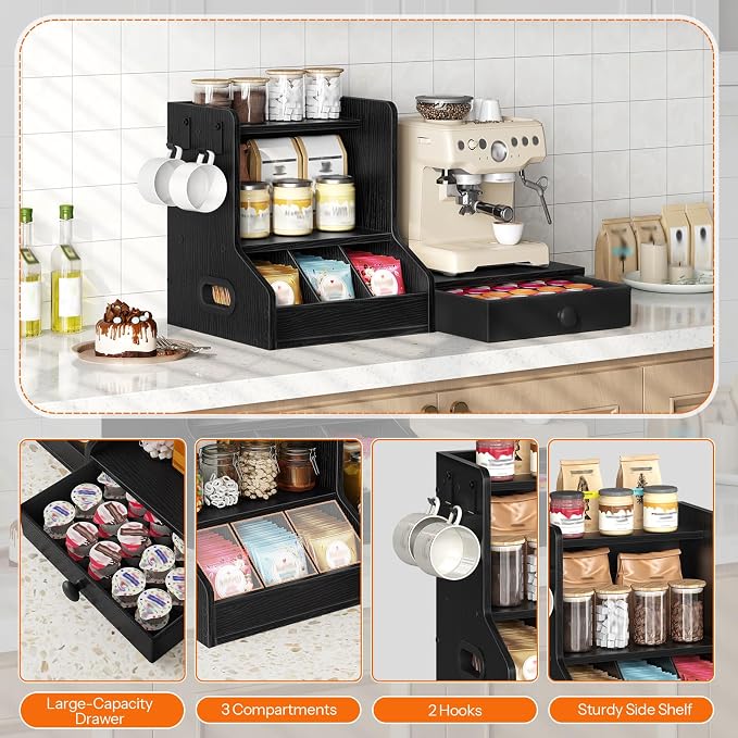 HOOBRO Coffee Mug Tree, Coffee Mug Cup Holder - Image 8