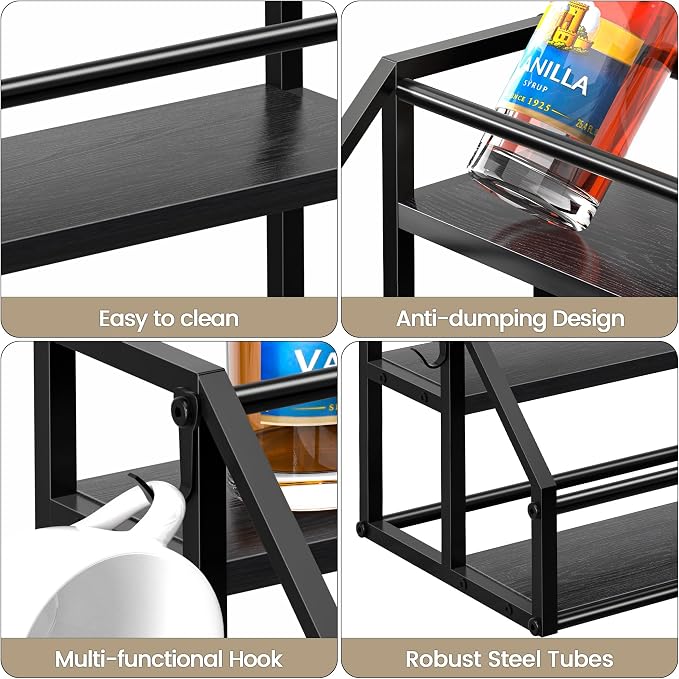Coffee Syrup Rack Organizer, Syrup Bottle Holder Stand - Image 5