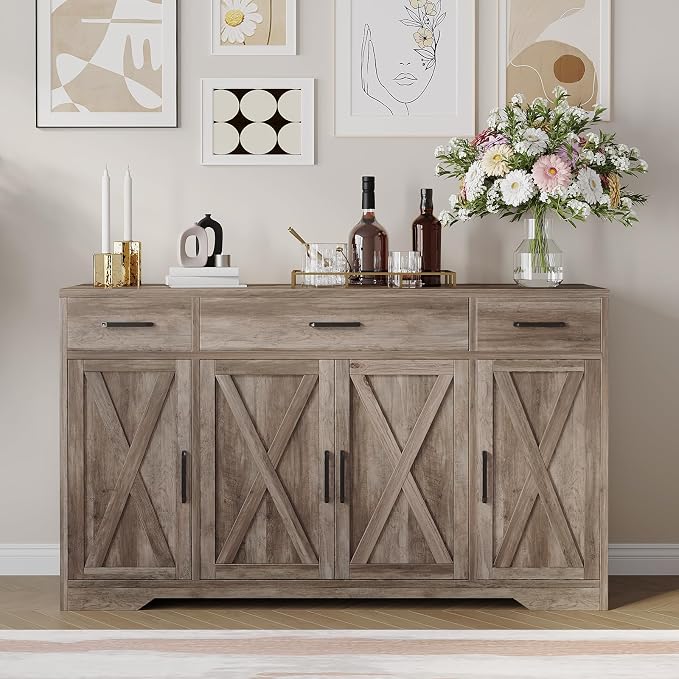 Modern Buffet Sideboard Kitchen Storage Cabinet - Image 3