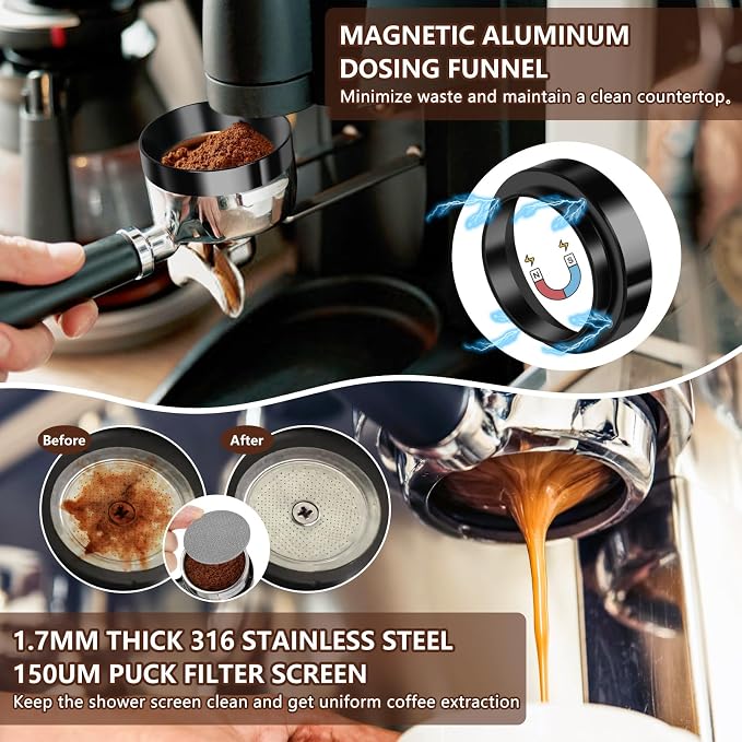 Y-Step 25 PCS Espresso Accessories Kit, Espresso Tamper Kit Coffee Tamper Set - Image 4