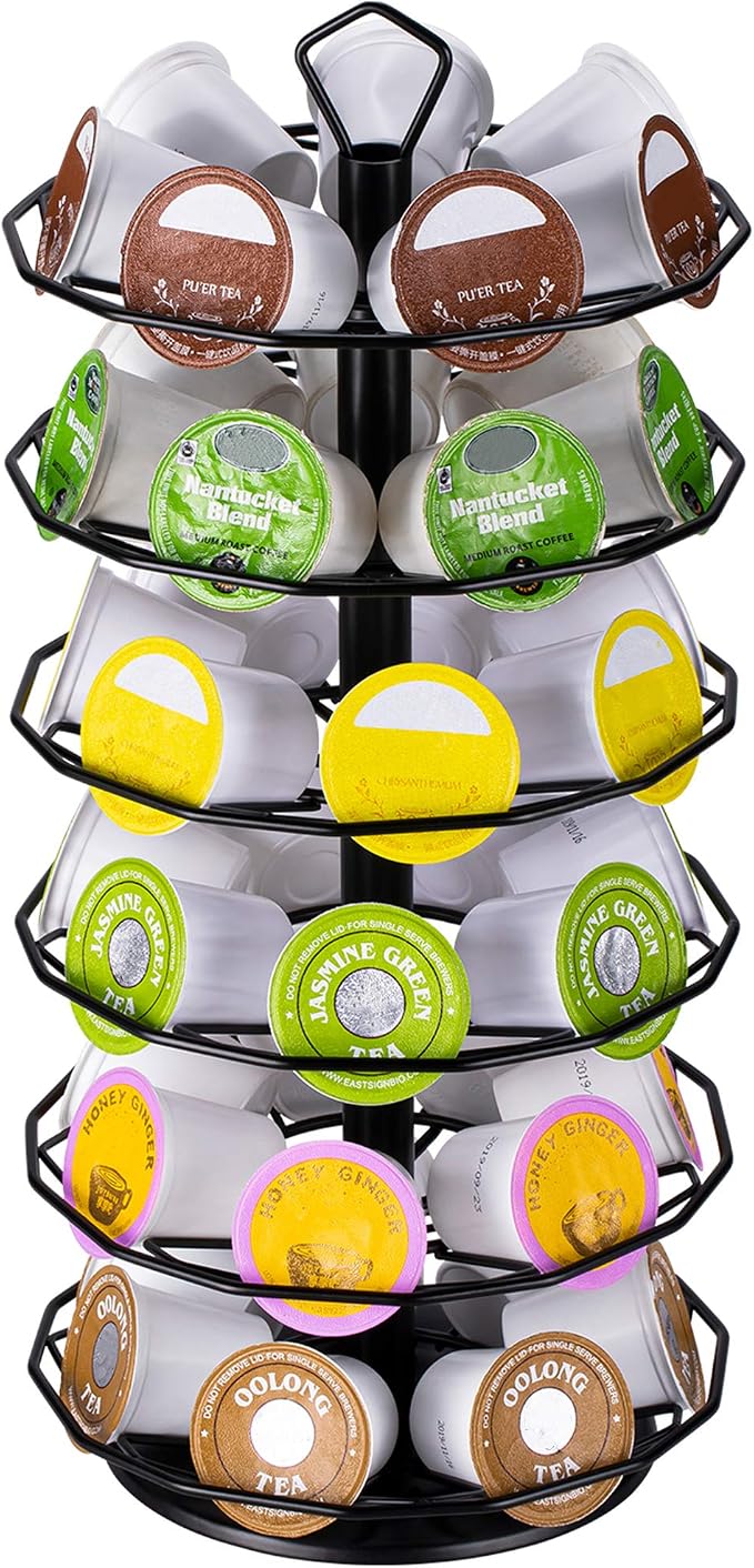 FlagShip 42 K cup Carousel for Keurig Pod Holder Stand Coffee Pod Holder for by FlagShip