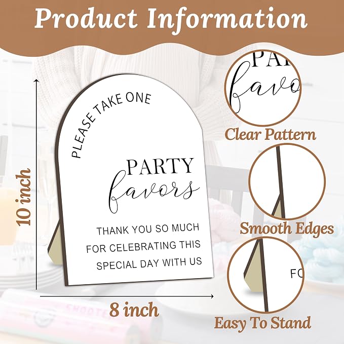 Party Favors Sign, Favors Bar Station Sign - Image 2